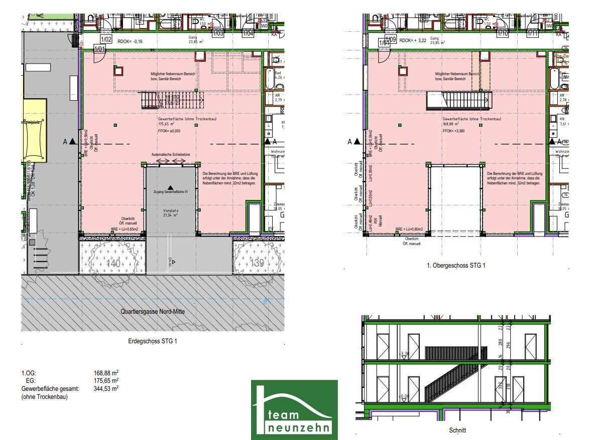 Büro-/Praxisfläche zur Miete 3.622 € Bertha-von-Suttner-Gasse 10 Wien 1220