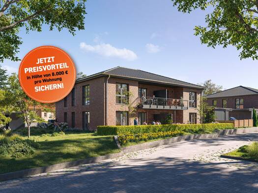 Wohnung zum Kauf - Erstbezug provisionsfrei 408.300 € 3 Zimmer 81,3 m² frei ab sofort Harsefeld Harsefeld 21698