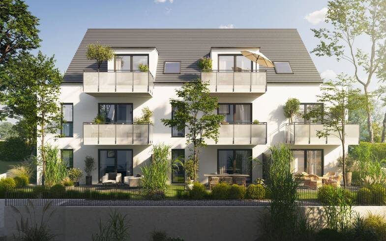 Terrassenwohnung zum Kauf - Neubau provisionsfrei als Kapitalanlage geeignet 649.900 € 4 Zimmer 106,8 m² Corneliusstrasse 13 Katzwang Nürnberg 90455