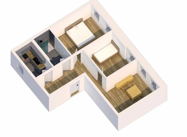 Wohnung zum Kauf provisionsfrei 129.000 € 3 Zimmer 67 m²<br/>Wohnfläche 1.<br/>Geschoss Gauernitz Gauernitz 01665