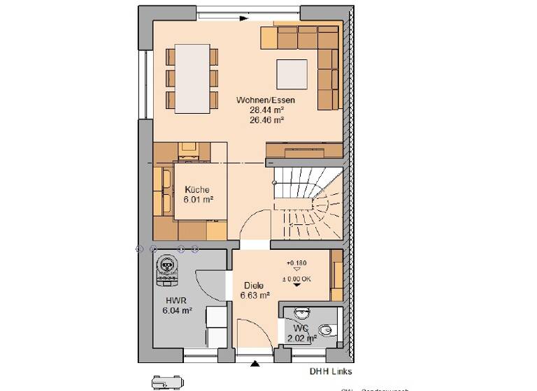 Doppelhaushälfte zum Kauf provisionsfrei 442.637 € 5 Zimmer 132 m² 460 m² Grundstück Gotha 99867