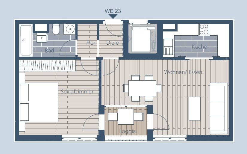 Wohnung zum Kauf provisionsfrei 179.000 € 2 Zimmer 53,7 m²<br/>Wohnfläche 3.<br/>Geschoss Lindenau Leipzig 04177