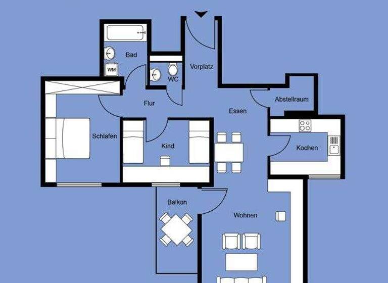 Wohnung zum Kauf 249.000 € 3,5 Zimmer 87 m² 3. Geschoss Besigheim 74354