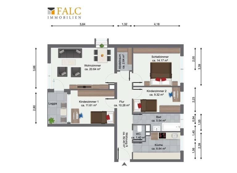 Wohnung zum Kauf 205.000 € 3 Zimmer 71 m² 3. Geschoss Höfen Nürnberg 90429