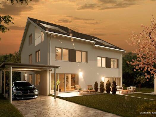 Doppelhaushälfte zum Kauf provisionsfrei 779.354 € 7 Zimmer 189 m² 296 m² Grundstück Backnang 71522