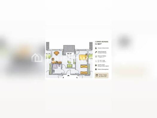 Wohnung zur Miete Tauschwohnung 864 € 2 Zimmer 56 m² EG Bornstedt Potsdam 14469