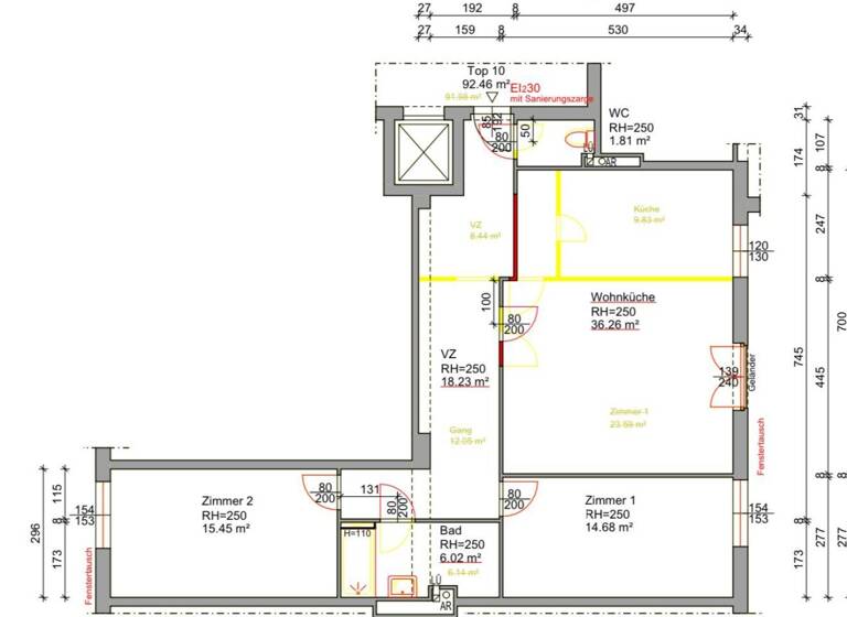 WG-Zimmer zum Kauf 699.000 € 3 Zimmer 93,2 m² Wien 1070