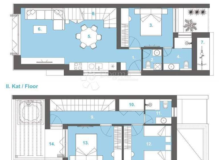 Wohnung zum Kauf 345.000 € 4 Zimmer 105 m² Privlaka