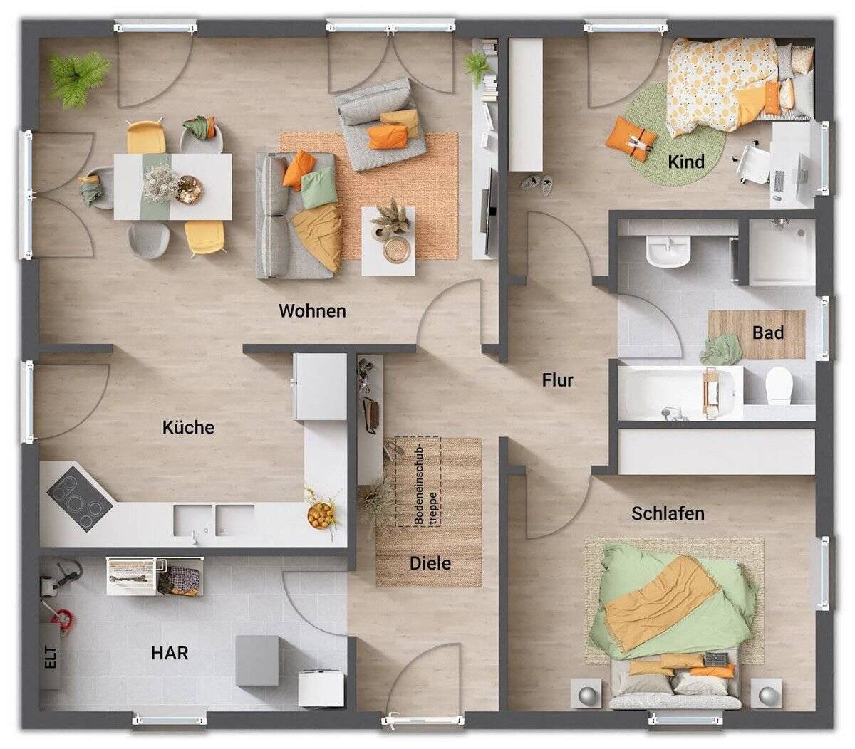 Einfamilienhaus zum Kauf 308.295 € 4 Zimmer 90 m²<br/>Wohnfläche 849 m²<br/>Grundstück Sessenreuth Wirsberg 95339