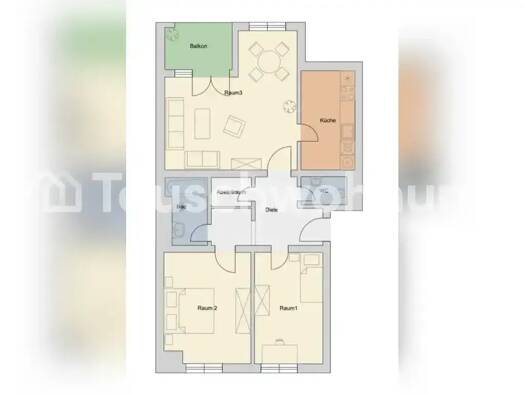 Wohnung zur Miete Tauschwohnung 800 € 3 Zimmer 74 m² EG Lövenich Köln 50859
