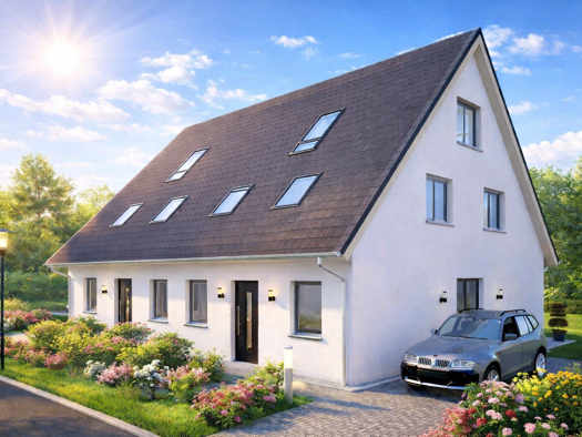 Doppelhaushälfte zum Kauf - Erstbezug provisionsfrei 399.000 € 4 Zimmer 110 m² 254 m² Grundstück Neu Fienstorf Broderstorf 18184