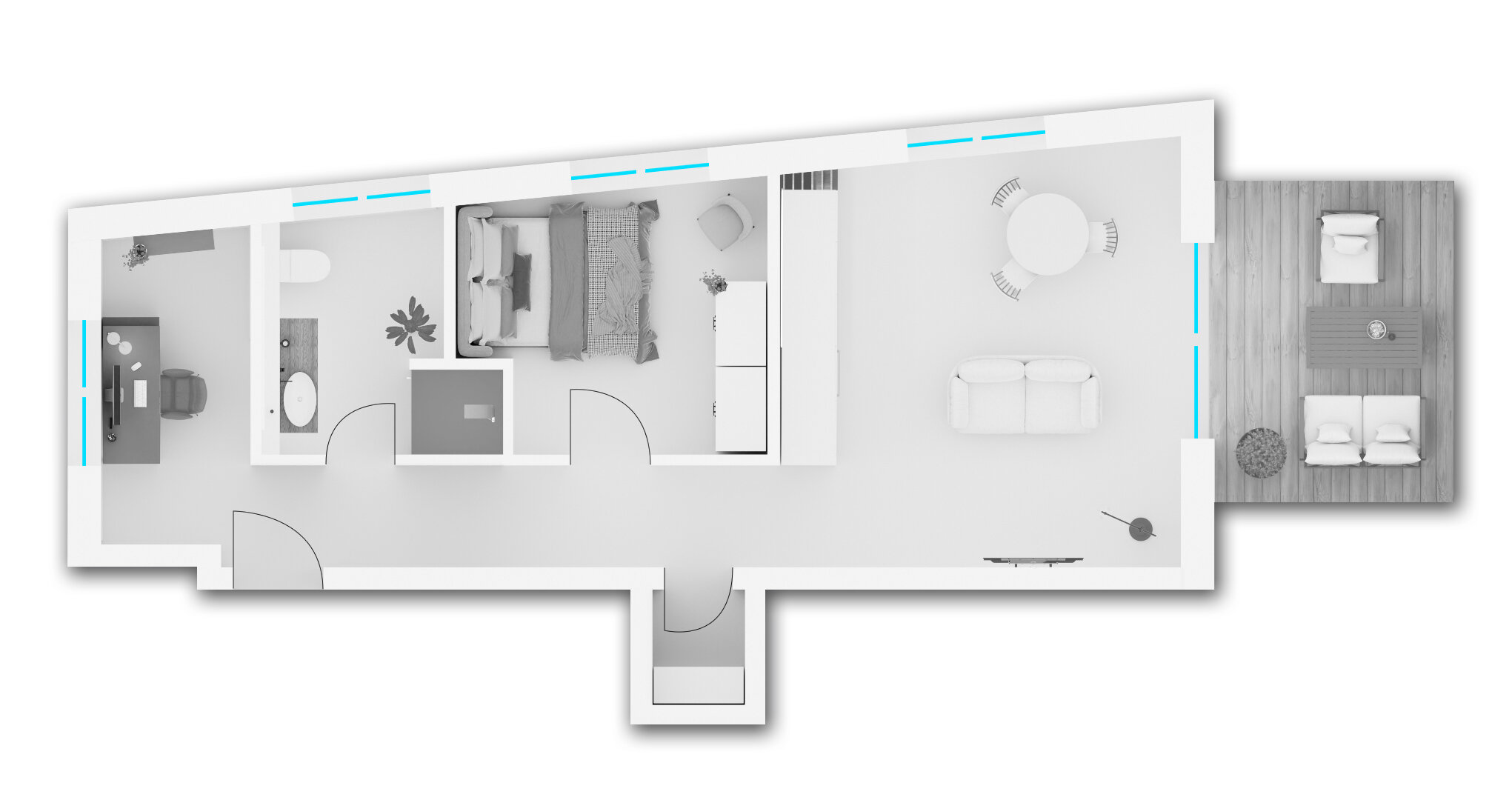 Wohnung zum Kauf provisionsfrei 266.136 € 3,5 Zimmer 51,2 m²<br/>Wohnfläche EG<br/>Geschoss Estricher Weg 5 Feyen 1 Trier 54294