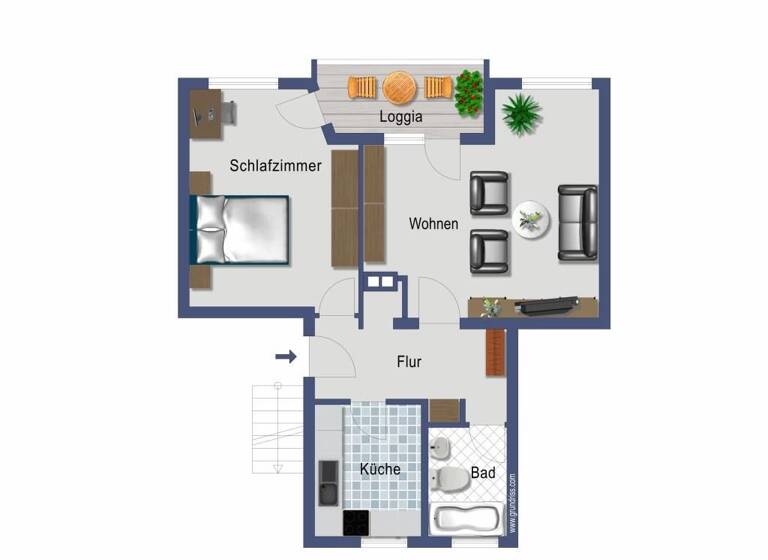 Wohnung zum Kauf provisionsfrei 85.000 € 2 Zimmer 51,5 m² 2. Geschoss Hochfeld Duisburg 47053