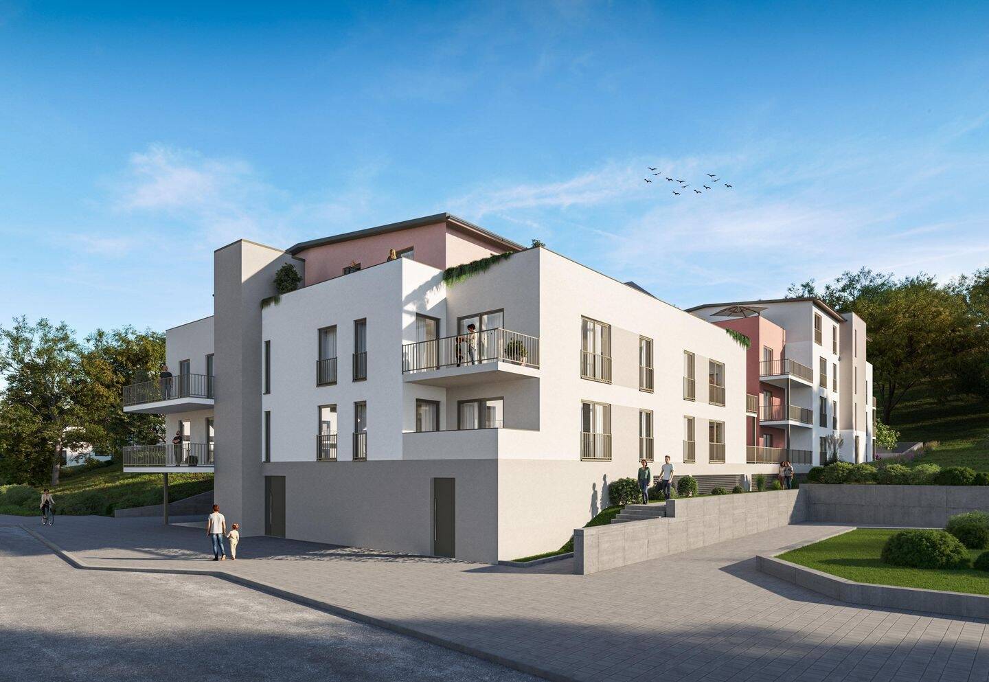 Immobilie in Treis-Karden - Wohnen im Mehrfamilienhaus Grüne Höhe - Neubau von 28 Wohnungen im KfW-55-Standard in Treis-Karden - Bild 0