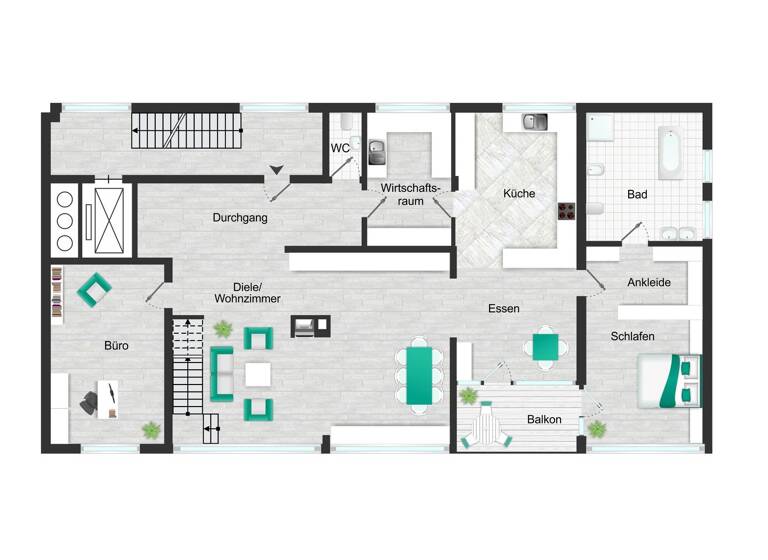 Maisonette zur Miete 2.800 € 7 Zimmer 223,7 m² frei ab 11.06.2026 Ehningen 71139