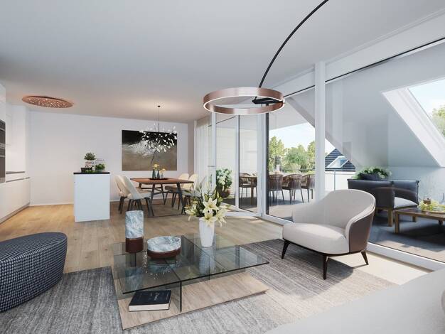 Wohnung zum Kauf - Neubau provisionsfrei 487.000 € 2 Zimmer 66,6 m² Dachgeschoss Markdorf Markdorf 88677