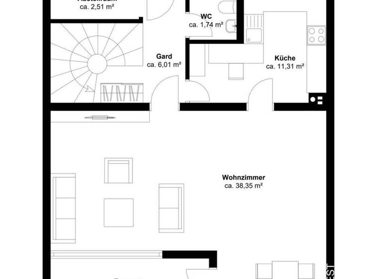 Reihenmittelhaus zum Kauf 399.000 € 5 Zimmer 124 m² 209 m² Grundstück Moitzfeld Bergisch Gladbach 51429