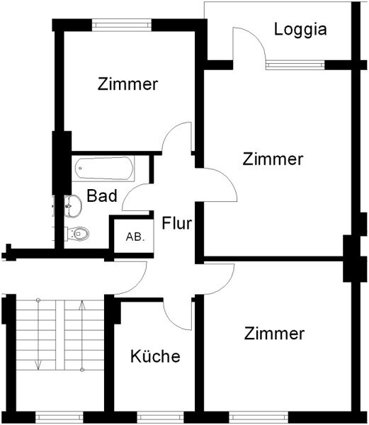 Wohnung zur Miete 574 € 3 Zimmer 67,5 m²<br/>Wohnfläche 3.<br/>Geschoss 28.01.2025<br/>Verfügbarkeit Gärdesstraße 95 Aumund - Hammersbeck Bremen 28755