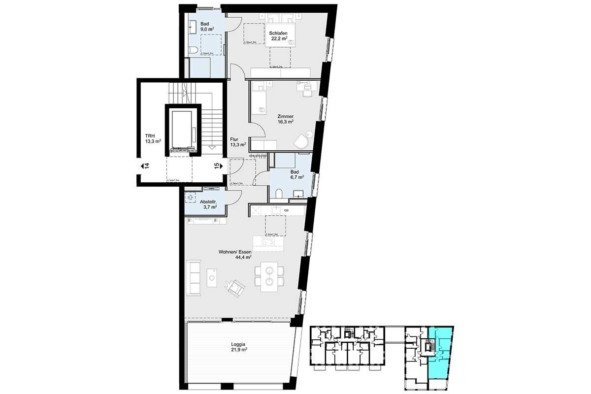 Wohnung zur Miete 2.270 € 3 Zimmer 126,6 m²<br/>Wohnfläche 1.<br/>Geschoss ab sofort<br/>Verfügbarkeit Schleibogen St.-Jürgen-Schule Schleswig 24837