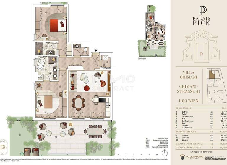 Wohnung zum Kauf - Erstbezug 1.360.000 € 3 Zimmer 99,8 m² Wien 1190