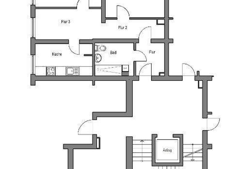 Wohnung zur Miete 497 € 3 Zimmer 76,5 m² EG frei ab 16.01.2026 Rabenhof 40 Baumheide Bielefeld 33609