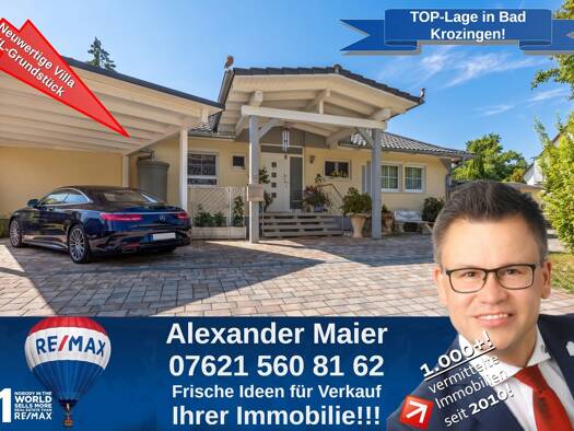 Bungalow zum Kauf 1.395.000 € 8 Zimmer 220 m² 930 m² Grundstück Bad Krozingen Bad Krozingen 79189