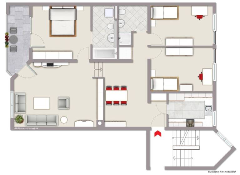 Wohnung zum Kauf 214.000 € 3 Zimmer 104 m² Ehrang Trier 54293