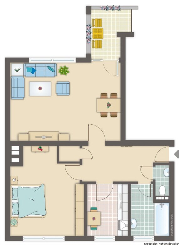 Wohnung zum Kauf 290.000 € 2 Zimmer 73,3 m²<br/>Wohnfläche 1.<br/>Geschoss Beuel-Zentrum Bonn 53225