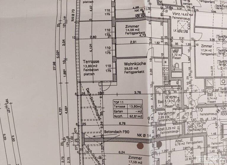 Wohnung zur Miete 1.074 € 2 Zimmer 62,8 m² Wien 1230