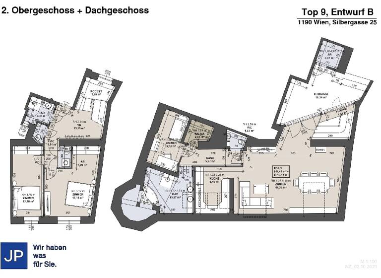 Maisonette zum Kauf 1.439.000 € 3,5 Zimmer 144,4 m² Silbergasse 25 Wien 1190