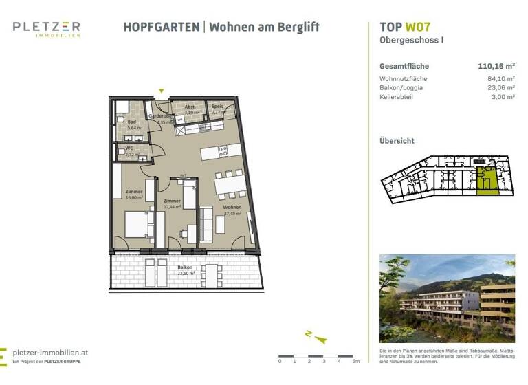 Wohnung zum Kauf - Erstbezug provisionsfrei 505.050 € 3 Zimmer 84,1 m² 1. Geschoss Hopfgarten im Brixental 6361