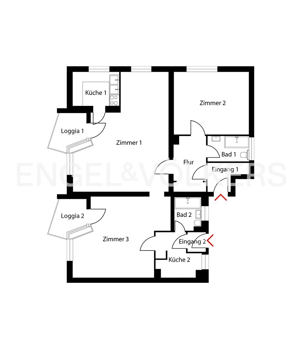 Wohnung zum Kauf 475.000 € 3 Zimmer 104 m²<br/>Wohnfläche 1.<br/>Geschoss Tempelhof Berlin 12101