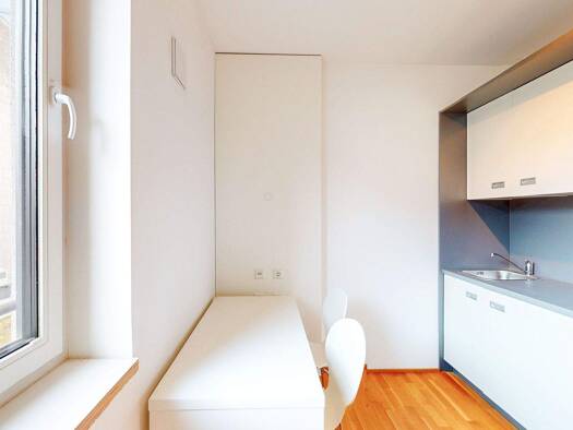 Studio zur Miete 460 € 1 Zimmer 15,4 m² 4. Geschoss Hahnstraße 72 Niederrad Frankfurt am Main 60528