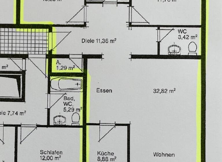 Wohnung zur Miete 1.050 € 3,5 Zimmer 94 m² Rheinfelden 79618