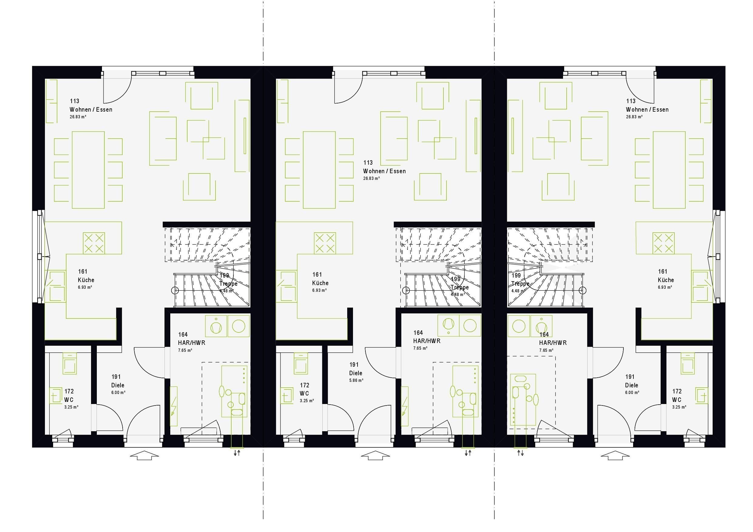 Reihenendhaus zum Kauf provisionsfrei 385.800 € 5 Zimmer 100 m²<br/>Wohnfläche 350 m²<br/>Grundstück Neuenstadt Neuenstadt am Kocher 74196