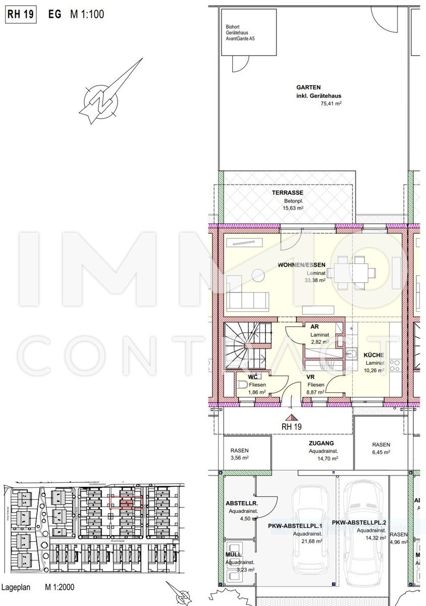 Reihenmittelhaus zur Miete 1.192 € 4 Zimmer 110,6 m²<br/>Wohnfläche 251 m²<br/>Grundstück Purbach am Neusiedler See 7083