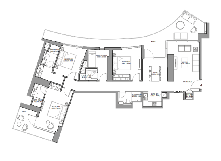 Wohnung zum Kauf 1.145.208 € 5 Zimmer 182,9 m² Dubai