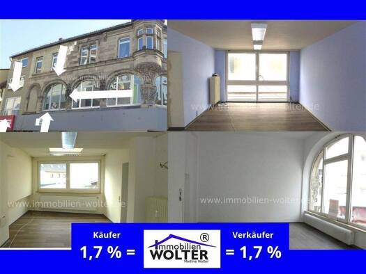 Büro zur Miete 495 € 3 Zimmer 85 m² Bürofläche Kämmererstraße 22 Innenstadt Worms 67547