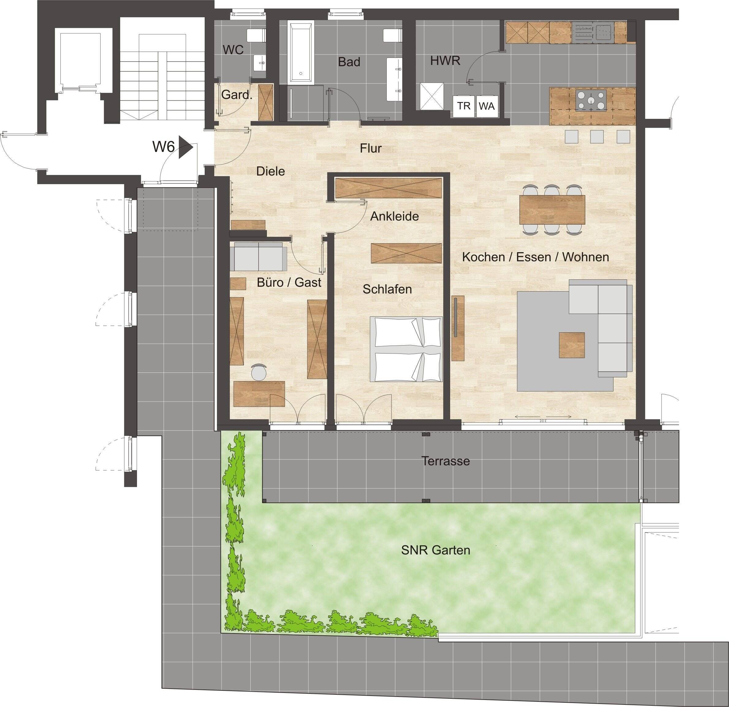 Terrassenwohnung zum Kauf provisionsfrei 690.000 € 3 Zimmer 128,1 m²<br/>Wohnfläche Ludwigstraße 24 a City Bayreuth 95445