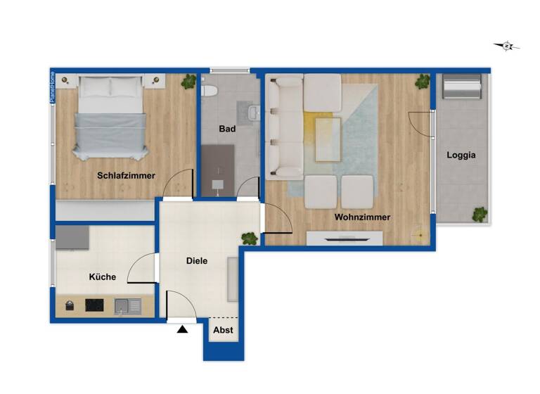 Wohnung zum Kauf 145.000 € 2 Zimmer 54 m²<br/>Wohnfläche Donnerschwee Oldenburg 26123