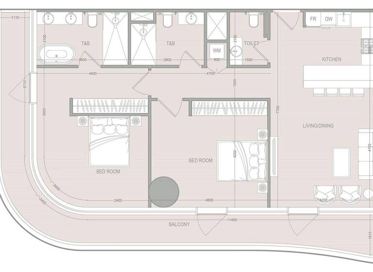 Wohnung zum Kauf provisionsfrei 712.520 € 3 Zimmer 134 m² Dubai 00000