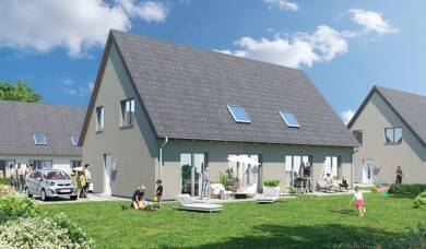 Doppelhaushälfte zum Kauf - Neubau provisionsfrei 369.900 € 4,5 Zimmer 114 m² 389 m² Grundstück frei ab 01.04.2026 Seeallee 16 Müllrose Müllrose 15299