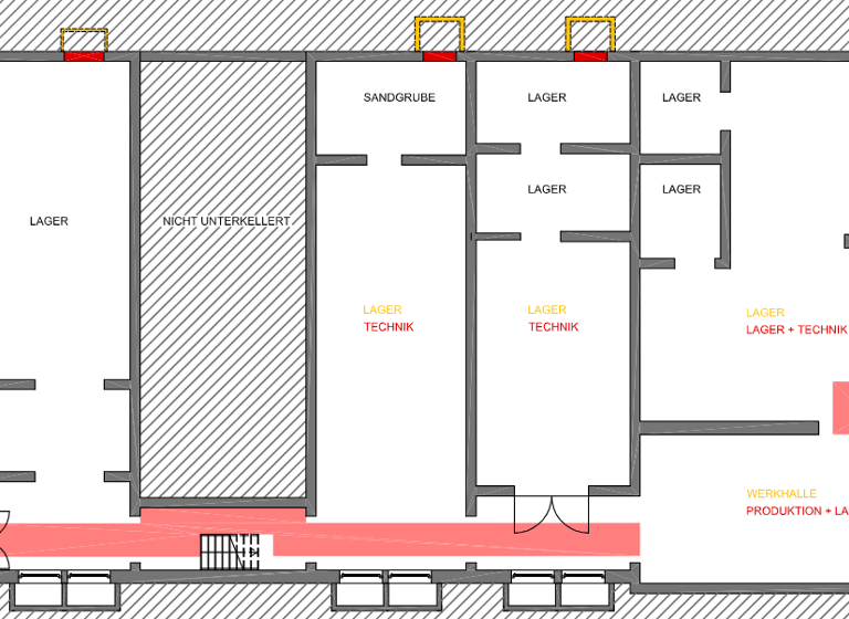 Lagerhalle zur Miete 474,8 m² Lagerfläche West Ludwigsburg 71636