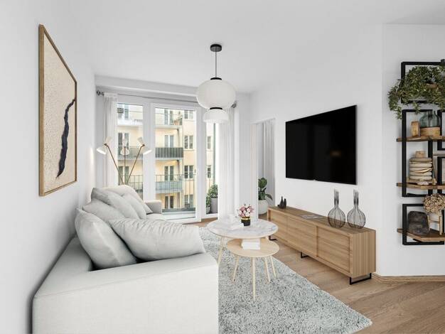 Wohnung zum Kauf - Erstbezug 298.000 € 1 Zimmer 34,1 m² 5. Geschoss Sonntagstraße 23a Friedrichshain Berlin 10245