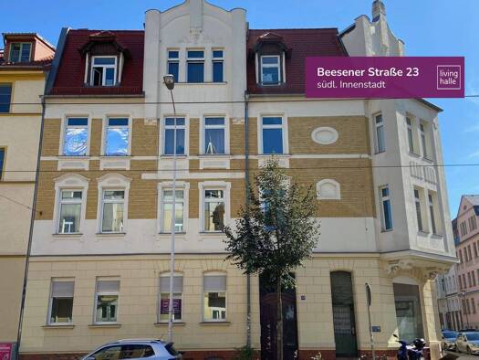 Wohnung zur Miete 525 € 3 Zimmer 80,5 m² 3. Geschoss Beesener Straße 23 Lutherplatz Halle 06110