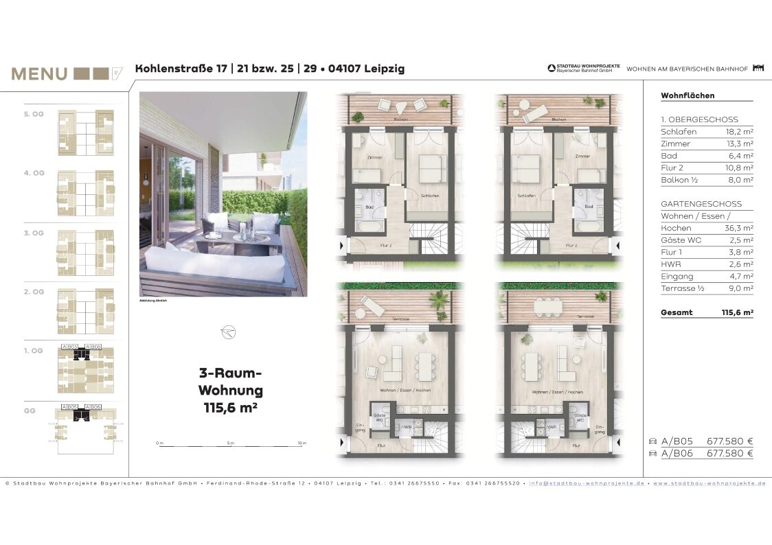 Maisonette zum Kauf als Kapitalanlage geeignet 641.580 € 3 Zimmer 115,6 m²<br/>Wohnfläche Zentrum - Süd Leipzig 04107