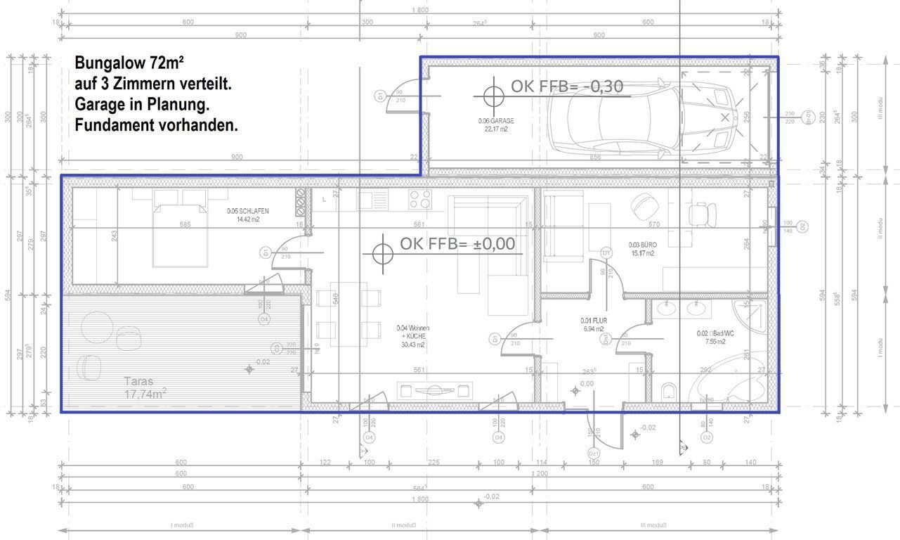 Einfamilienhaus zum Kauf 284.000 € 3 Zimmer 81 m²<br/>Wohnfläche 534 m²<br/>Grundstück ab sofort<br/>Verfügbarkeit Zühlsdorf Zühlsdorf 16515