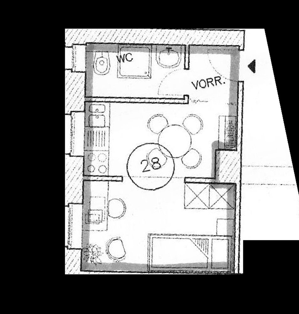 Wohnung zur Miete 350 € 1 Zimmer 22 m²<br/>Wohnfläche EG<br/>Geschoss Spechtstraße 3 Altstadt / St. Sebald Nürnberg 90461