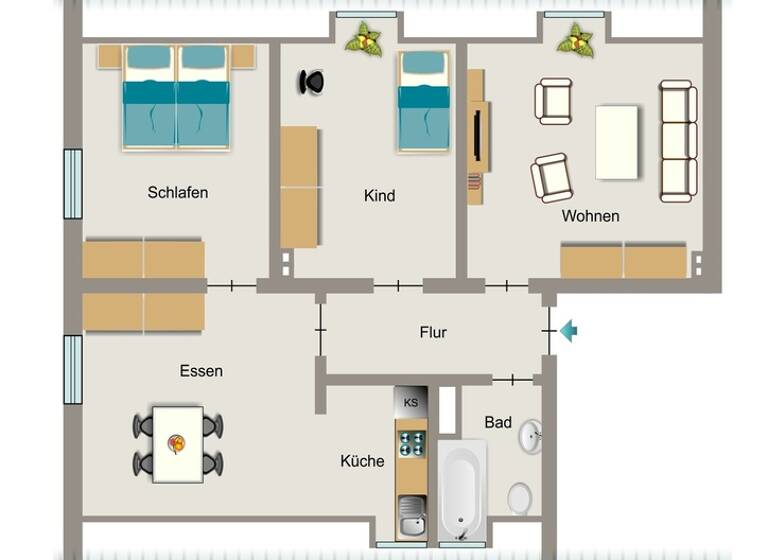 Wohnung zur Miete 422 € 3,5 Zimmer 48,8 m² 2. Geschoss frei ab 16.05.2026 Im Drubbel 11 Alstedde Lünen 44534