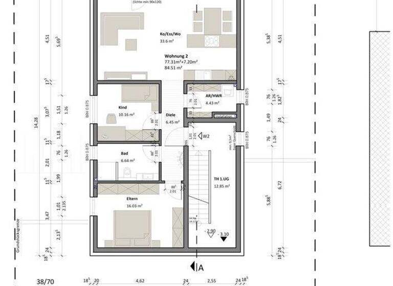 Wohnung zum Kauf - Erstbezug 349.000 € 3 Zimmer 84 m² Spiesen Spiesen-Elversberg / Elversberg 66583